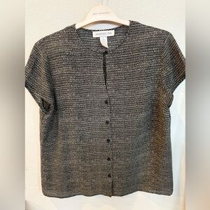 Jones New York Monochrome Silk Top